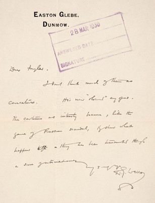 Lot 297 - Wells (Herbert George, 1866-1946). Autograph Letter Signed, 'H. G. Wells', 1930