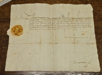 Lot 14 - James VI and I, King of Scotland (1567-1625) and of England (1603-1625). Document Signed, 1595