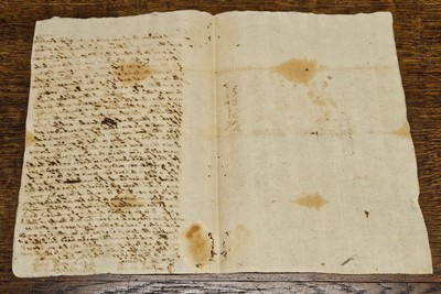 Lot 14 - James VI and I, King of Scotland (1567-1625) and of England (1603-1625). Document Signed, 1595