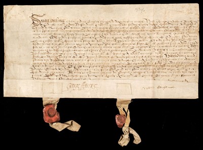 Lot 11 - Ferrers (George, c. 1500-1579). Document Signed, 'George Ferrers', 1 April 1562
