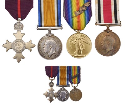 Lot 99 - WWI group to Captain A.E. Jury, O.B.E., M.I.D., Royal Army Medical Corp
