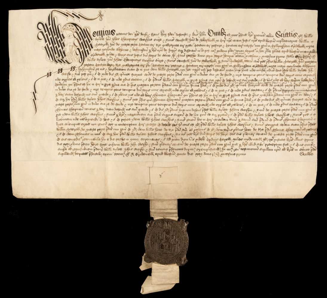 Lot 7 - Henry VIII. Seal of the Court of Common Pleas of Henry VIII, Westminster, 1 May 1529