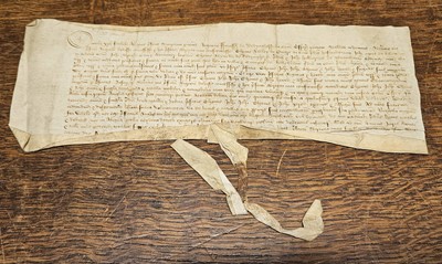 Lot 2 - Essex Deeds. A group of 10 vellum deeds from the reigns of Henry VI to Henry VIII, c. 1454/1546