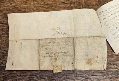 Lot 1 - Essex Deeds. A group of 8 medieval vellum deeds relating to land and property in Essex, c. 1280-1456