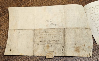 Lot 1 - Essex Deeds. A group of 8 medieval vellum deeds relating to land and property in Essex, c. 1280-1456