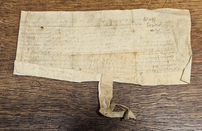Lot 1 - Essex Deeds. A group of 8 medieval vellum deeds relating to land and property in Essex, c. 1280-1456