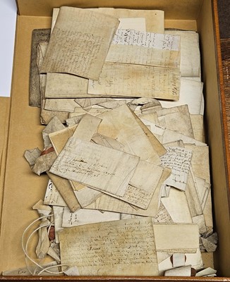 Lot 30 - Essex Deeds. A group of approximately 40 mostly vellum deeds relating to Essex, 17th century