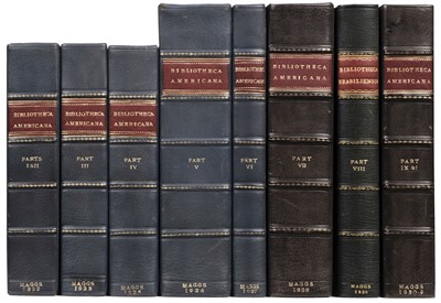 Lot 285 - Maggs Bros. Bibliotheca Americana et Philippina, bound in 8 volumes, 1922-39