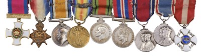 Lot 25 - Miniature dress medals attributed to Brigadier K.F. Dunsterville, D.S.O., Royal Artillery