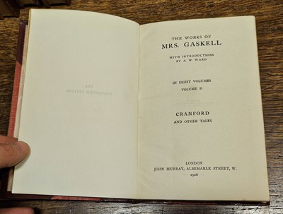 Lot 281 - Gaskell (Elizabeth Cleghorn). Works, with Introductions by A. W. Ward, 8 volumes, 1919