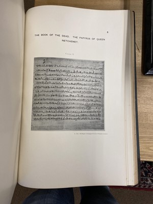 Lot 89 - 1899 Budge (E. A. Wallis, editor). The Book of the Dead, 1899