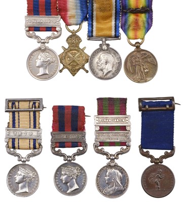 Lot 23 - Miniature dress medals (unattributed) including South Africa Medal 1877-79