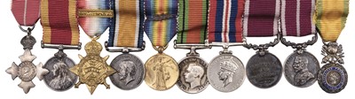 Lot 38 - Miniature dress medals attributed to Major F.W. Roberts, M.B.E.