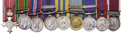 Lot 40 - Miniature dress medals attributed to Major P. Westrope, M.B.E., Royal Artillery