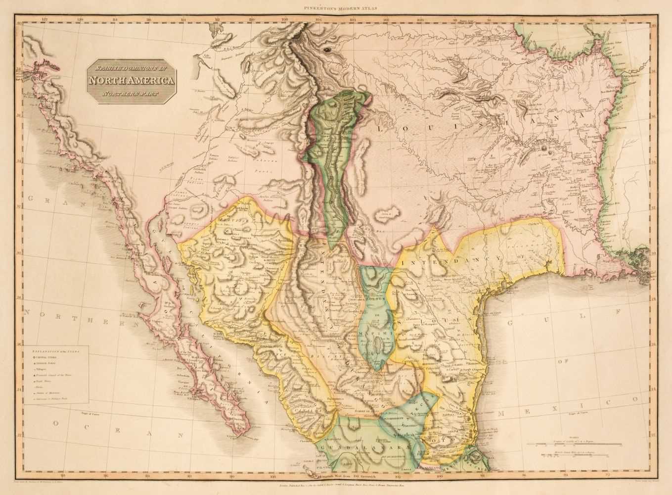Lot 103 - North America. Pinkerton (John), Spanish Dominions in North America, Northern Part, 1811