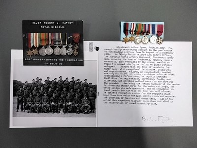 Lot 41 - Miniature dress medals attributed to Major Robert J. Harvey, Royal Signals