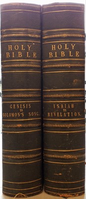 Lot 87 - 1877 Dore (Gustave, illust.). The Holy Bible, containing the Old and New Testaments, 2 vols., [1877?]