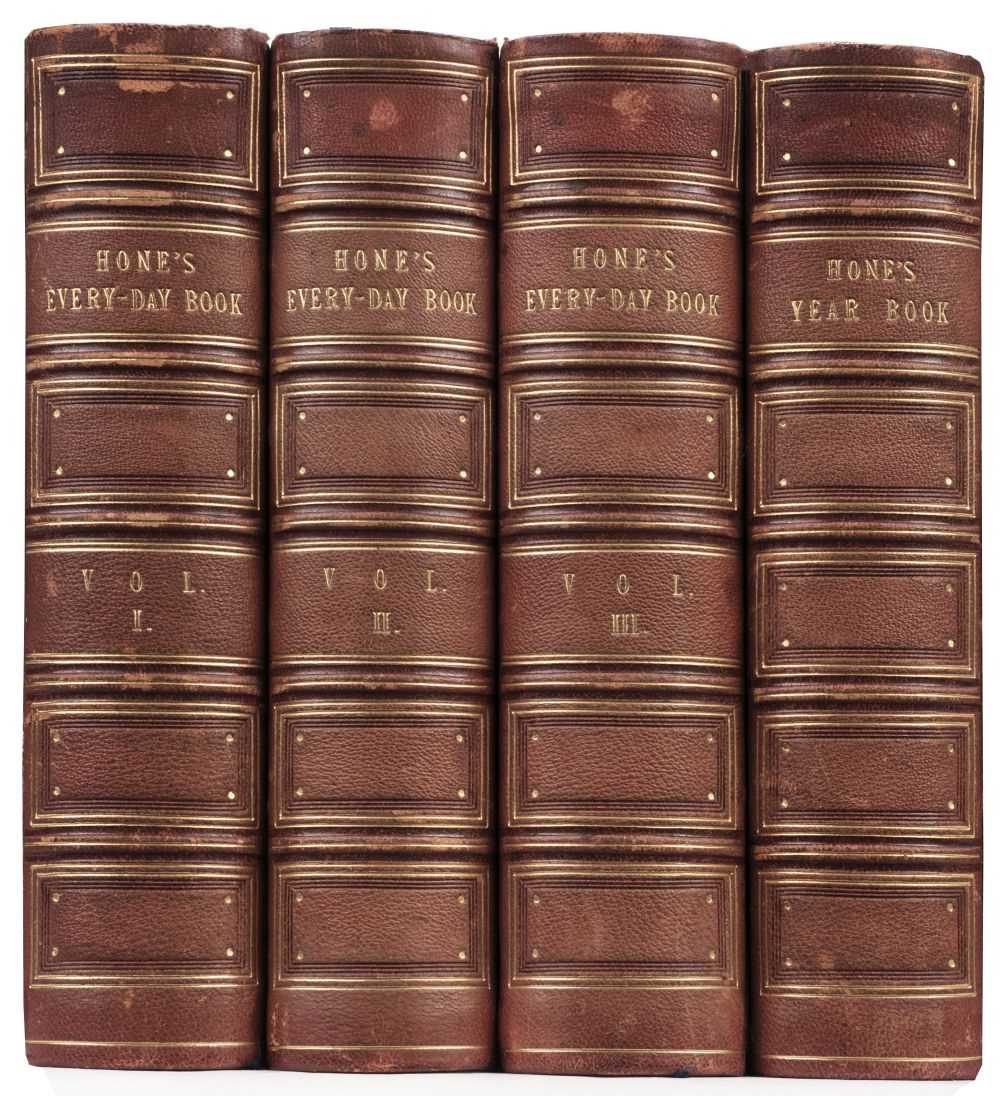 Lot 344 - Hone (William). The Every-Day and Table Book; 4 volumes, 1838