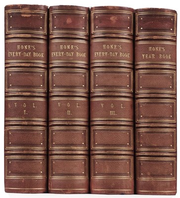 Lot 344 - Hone (William). The Every-Day and Table Book; 4 volumes, 1838