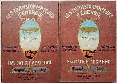 Lot 106 - Barres (Fernand). Les Transformateurs d'Energie. Generateurs, Accumulateurs..., 2 vols., 1910