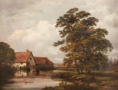 Lot 136 - Dutch School. Rural Landscape, 19th century, oil on canvas