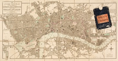 Lot 91 - London. Mogg (Edward), An Entire New Plan of the Cities of London & Westminster..., 1813