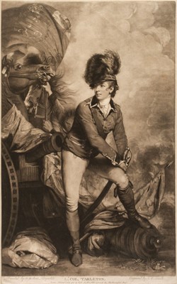 Lot 208 - Smith (John Raphael). Lt. Col. Tarleton, published J. R. Smith, Oct 11th 1782