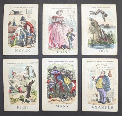 Lot 48 - Illustrated Proverbs. New Round Game, Illustrated Proverbs, 1st series, circa 1870, & 7 others
