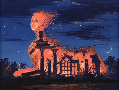 Lot 298 - Battersby (Martin, 1916-1982). Fire II, gouache on card