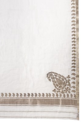 Lot 773 - Shawl. A Regency goldwork stole, probably India for export, circa 1800