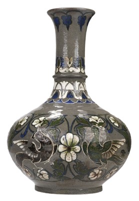 Lot 507 - Vase. A Bombay School of Art vase