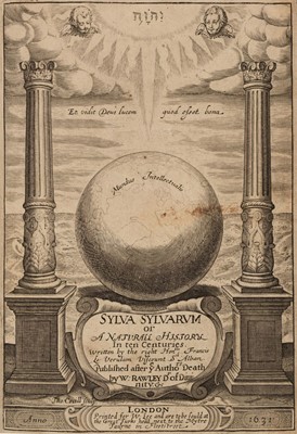 Lot 636 - Bacon (Francis, Viscount Verulam). Sylva Sylvarum: or a Naturall Historie, 1635