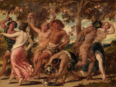 Lot 146 - Frost (William Edward, 1810-1877). Bacchanalia, oil on wood panel