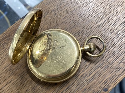 Lot 474 - Pocket Watch. An Edwardian 18ct gold open face pocket watch