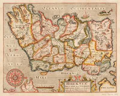 Lot 69 - Ireland. Hole (G.), Hiberniae, Ireland Anglis Yverdon Britannis Erin..., 1610