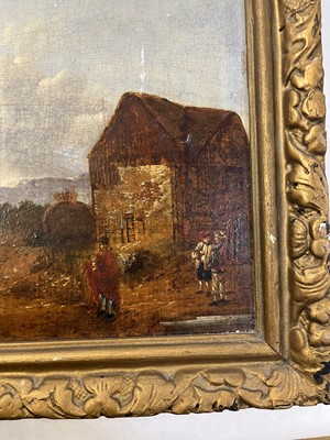 Lot 3 - Swanevelt (Herman, circa 1603-1655). Italian Landscape, oil on wood