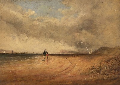 Lot 148 - English School. Coastal Landscape, oil on canvas