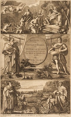 Lot 611 - Salmon (William). Botanologia, 2 volumes, 1st edition, 1710-11