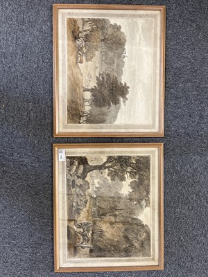 Lot 178 - English School. Pair of Countryside Landscapes, 1814, watercolour on laid paper