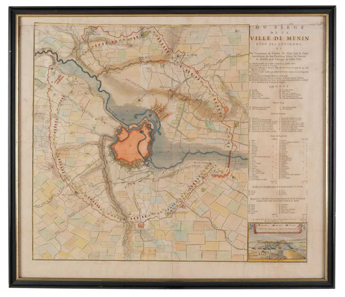 Lot 33 - Military Siege Maps. Harrewyn (J.). Three