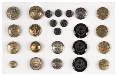 Lot 671 - Maritime Buttons. A collection of approximately 495 Naval, Maritime buttons