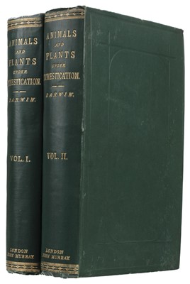 Lot 549 - Darwin (Charles). The Variation of Animals and Plants under Domestication, 2 vols, 1st ed, 1868