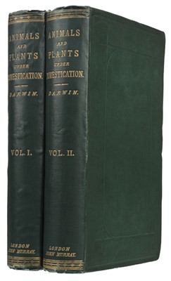 Lot 550 - Darwin (Charles). The Variation of Animals and Plants under Domestication, 2 vols, 1st ed, 1868