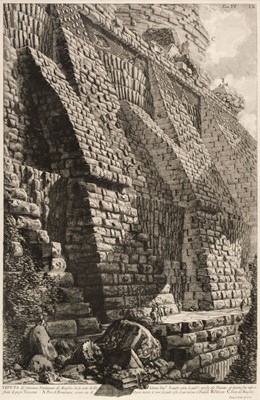 Lot 86 - Piranesi (Giovanni Battista, 1720-1778). Veduta del Sotterraneo Fondamento del Mausoleo, 1756