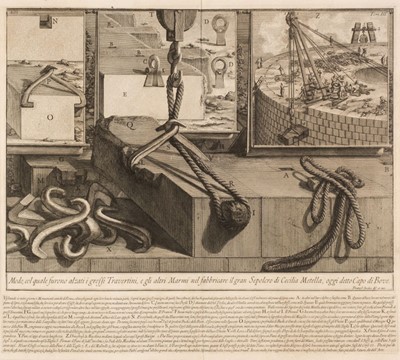 Lot 77 - Piranesi (Giovanni Battista, 1720-1778). Iscrizione, e Frammenti delle Camere sepolcrali..., 1756