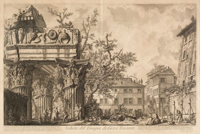 Lot 87 - Piranesi (Giovanni Battista, 1720-1778). Veduta del Tempio di Giove Tonante, 1756