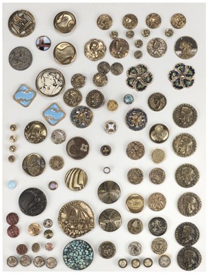 Lot 646 - Fashion Buttons. A collection of approximately 400 fashion buttons, mostly early 20th century