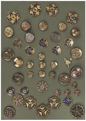 Lot 652 - Fashion Buttons. A collection of approximately 545 fashion buttons, mostly early 20th century