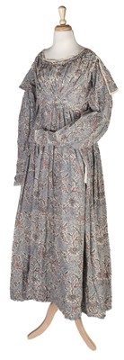 Lot 721 - Clothing. A printed nursing gown, circa 1835