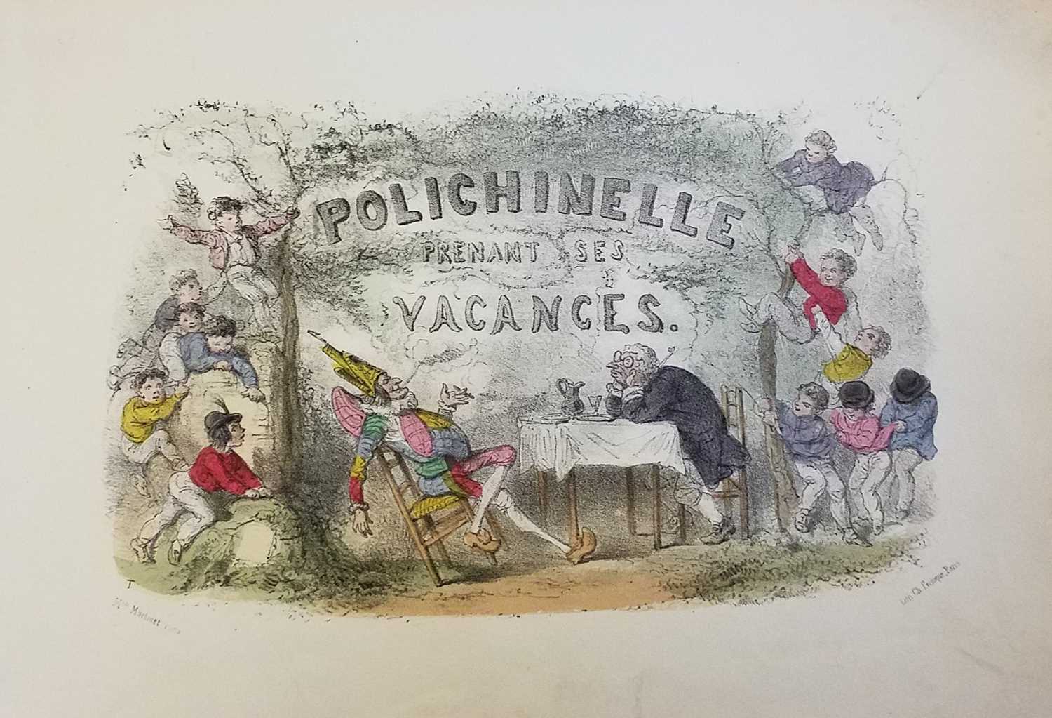 Lot 81 - 1850 Polichinelle Prenant Ses Vacances, Paris, c.1850
